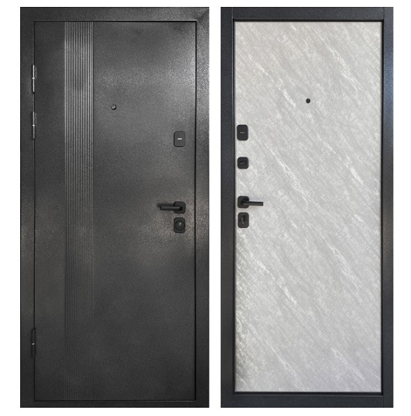 Дверь входная Двері БЦ Буковель мрамор 2050x960 мм правый